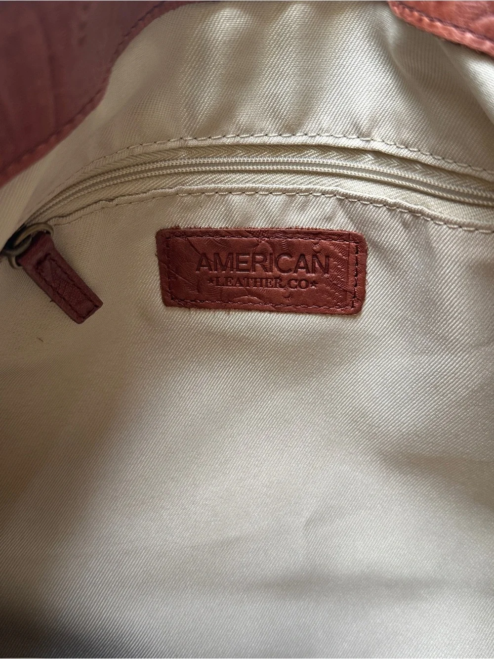 Embossed Leather Shoulder Bag in Rich Chestnut